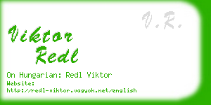 viktor redl business card